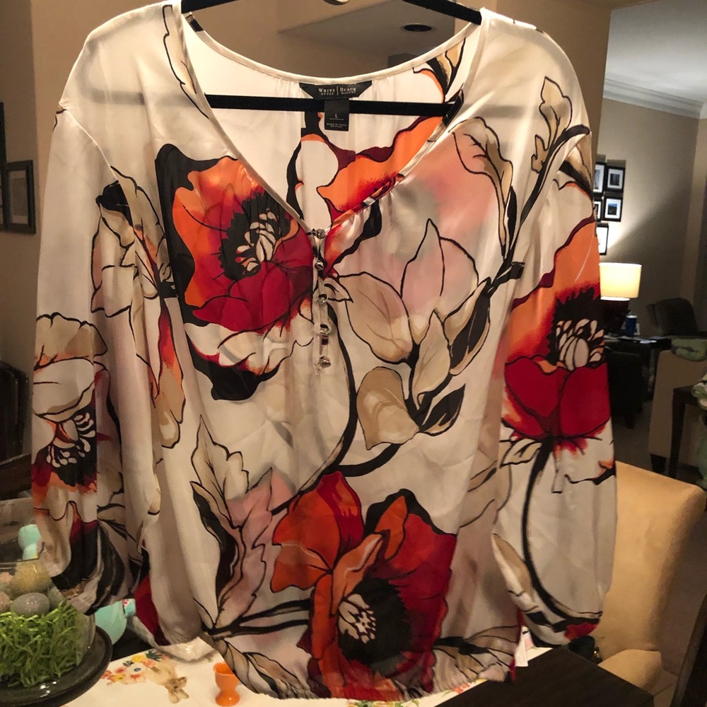 WHBM Floral Top